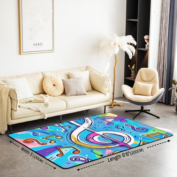 Doctor Nurse Gift Living Room Rugs 3x5 Doctor Gift Area Rug for Kids Teen Physician Nurse Graduation Gift Carpet Runner Non Slip Fashion Blue Decorative Accent Rug Bedroom Decor - Image 9