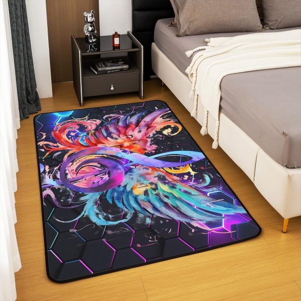 Doctor Nurse Gift Living Room Rugs 3x5 Doctor Gift Area Rug for Kids Teen Physician Nurse Graduation Gift Carpet Runner Non Slip Fashion Blue Decorative Accent Rug Bedroom Decor - Image 36