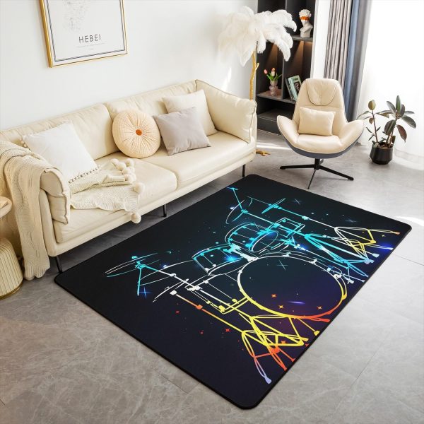 Doctor Nurse Gift Living Room Rugs 3x5 Doctor Gift Area Rug for Kids Teen Physician Nurse Graduation Gift Carpet Runner Non Slip Fashion Blue Decorative Accent Rug Bedroom Decor - Image 57