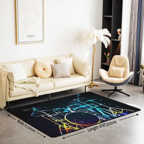 Doctor Nurse Gift Living Room Rugs 3x5 Doctor Gift Area Rug for Kids Teen Physician Nurse Graduation Gift Carpet Runner Non Slip Fashion Blue Decorative Accent Rug Bedroom Decor - Image 58