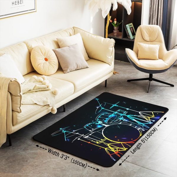 Doctor Nurse Gift Living Room Rugs 3x5 Doctor Gift Area Rug for Kids Teen Physician Nurse Graduation Gift Carpet Runner Non Slip Fashion Blue Decorative Accent Rug Bedroom Decor - Image 59