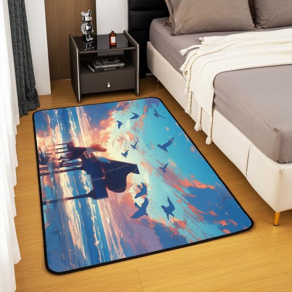 Doctor Nurse Gift Living Room Rugs 3x5 Doctor Gift Area Rug for Kids Teen Physician Nurse Graduation Gift Carpet Runner Non Slip Fashion Blue Decorative Accent Rug Bedroom Decor - Image 84