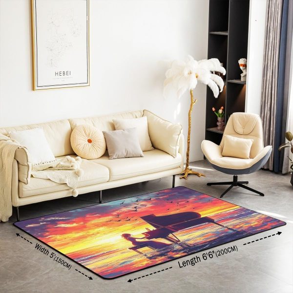 Doctor Nurse Gift Living Room Rugs 3x5 Doctor Gift Area Rug for Kids Teen Physician Nurse Graduation Gift Carpet Runner Non Slip Fashion Blue Decorative Accent Rug Bedroom Decor - Image 86