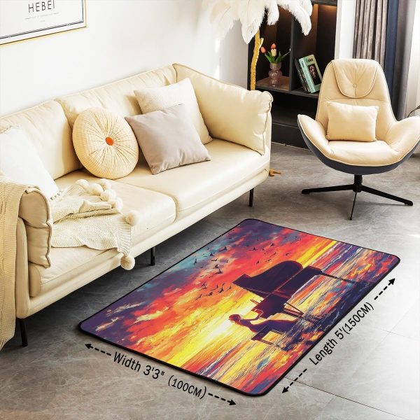 Doctor Nurse Gift Living Room Rugs 3x5 Doctor Gift Area Rug for Kids Teen Physician Nurse Graduation Gift Carpet Runner Non Slip Fashion Blue Decorative Accent Rug Bedroom Decor - Image 87