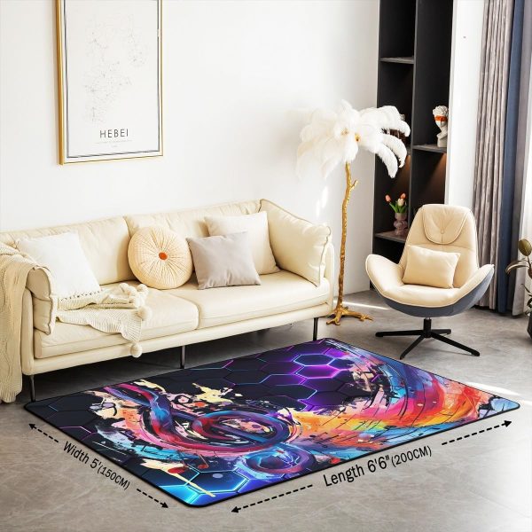 Doctor Nurse Gift Living Room Rugs 3x5 Doctor Gift Area Rug for Kids Teen Physician Nurse Graduation Gift Carpet Runner Non Slip Fashion Blue Decorative Accent Rug Bedroom Decor - Image 98