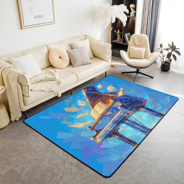 Doctor Nurse Gift Living Room Rugs 3x5 Doctor Gift Area Rug for Kids Teen Physician Nurse Graduation Gift Carpet Runner Non Slip Fashion Blue Decorative Accent Rug Bedroom Decor - Image 113