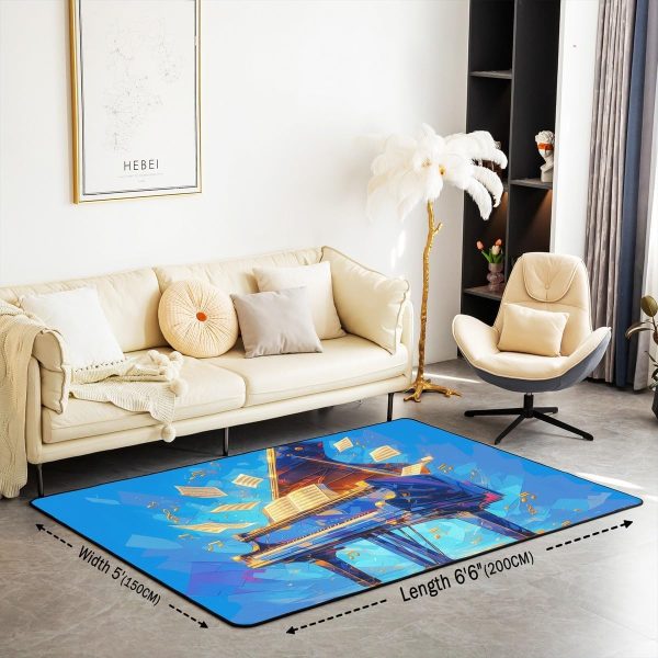 Doctor Nurse Gift Living Room Rugs 3x5 Doctor Gift Area Rug for Kids Teen Physician Nurse Graduation Gift Carpet Runner Non Slip Fashion Blue Decorative Accent Rug Bedroom Decor - Image 114