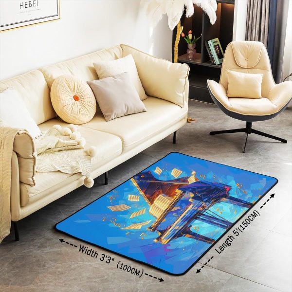 Doctor Nurse Gift Living Room Rugs 3x5 Doctor Gift Area Rug for Kids Teen Physician Nurse Graduation Gift Carpet Runner Non Slip Fashion Blue Decorative Accent Rug Bedroom Decor - Image 115