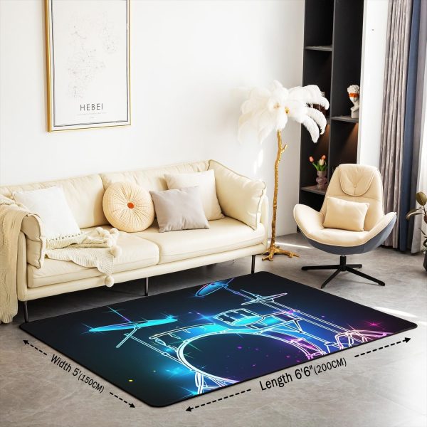 Doctor Nurse Gift Living Room Rugs 3x5 Doctor Gift Area Rug for Kids Teen Physician Nurse Graduation Gift Carpet Runner Non Slip Fashion Blue Decorative Accent Rug Bedroom Decor - Image 122