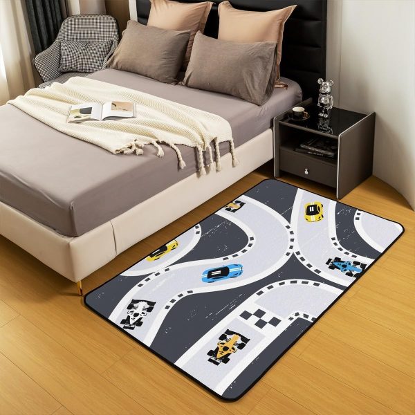 Number Map Area Rug 3'x5',Cute Dinosaur Decor Non Shedding Rug for Kids Teen Adults,Cartoon Animals Decorative Carpet for Playroom Bedroom Dining Room - Image 11