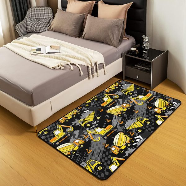 Number Map Area Rug 3'x5',Cute Dinosaur Decor Non Shedding Rug for Kids Teen Adults,Cartoon Animals Decorative Carpet for Playroom Bedroom Dining Room - Image 20