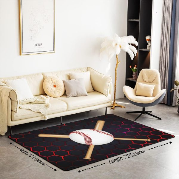 Number Map Area Rug 3'x5',Cute Dinosaur Decor Non Shedding Rug for Kids Teen Adults,Cartoon Animals Decorative Carpet for Playroom Bedroom Dining Room - Image 22