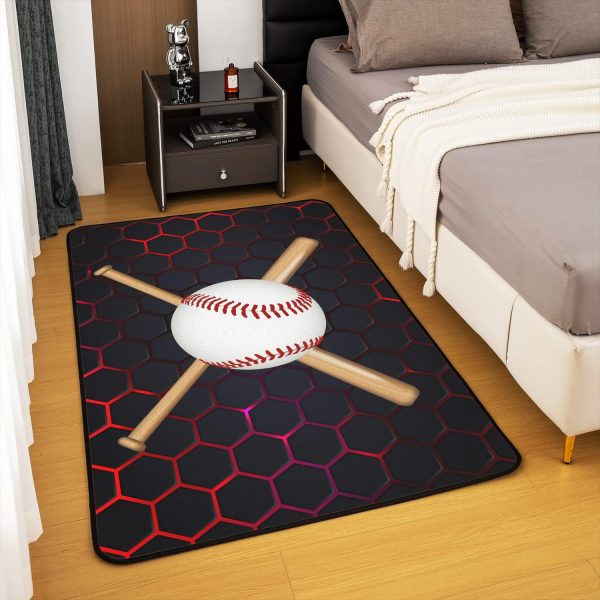 Number Map Area Rug 3'x5',Cute Dinosaur Decor Non Shedding Rug for Kids Teen Adults,Cartoon Animals Decorative Carpet for Playroom Bedroom Dining Room - Image 23