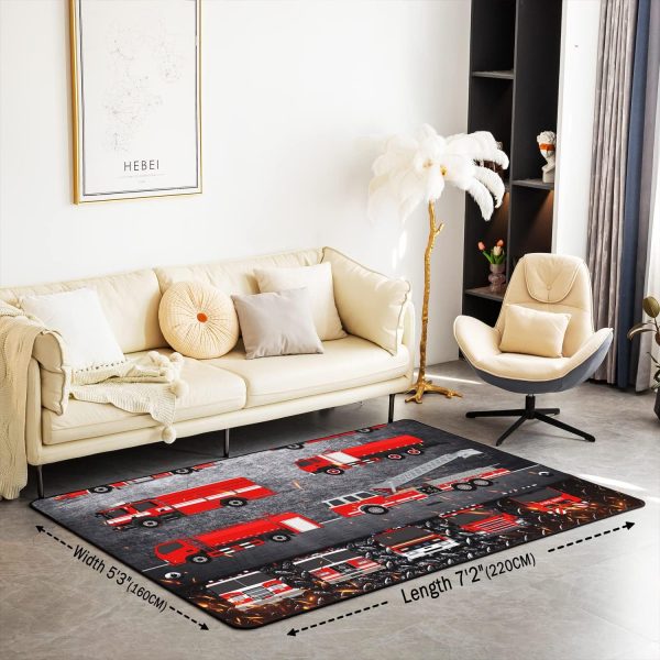 Number Map Area Rug 3'x5',Cute Dinosaur Decor Non Shedding Rug for Kids Teen Adults,Cartoon Animals Decorative Carpet for Playroom Bedroom Dining Room - Image 31