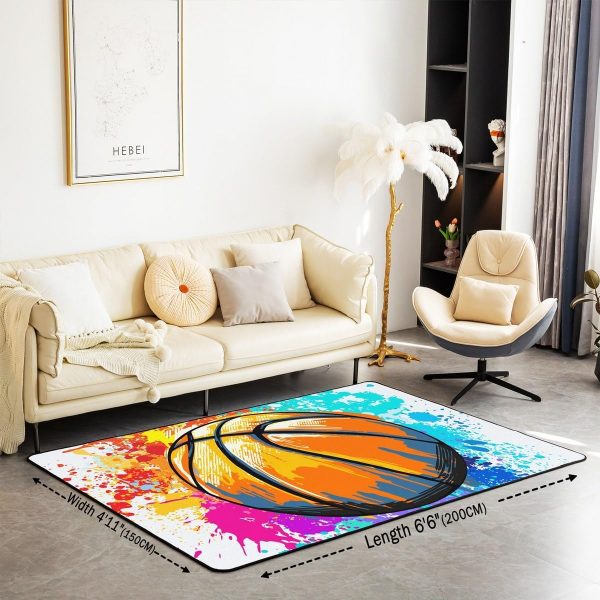 Number Map Area Rug 3'x5',Cute Dinosaur Decor Non Shedding Rug for Kids Teen Adults,Cartoon Animals Decorative Carpet for Playroom Bedroom Dining Room - Image 34