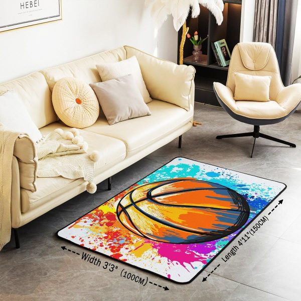 Number Map Area Rug 3'x5',Cute Dinosaur Decor Non Shedding Rug for Kids Teen Adults,Cartoon Animals Decorative Carpet for Playroom Bedroom Dining Room - Image 35