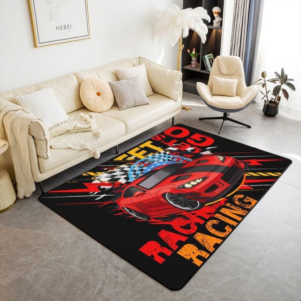 Number Map Area Rug 3'x5',Cute Dinosaur Decor Non Shedding Rug for Kids Teen Adults,Cartoon Animals Decorative Carpet for Playroom Bedroom Dining Room - Image 40