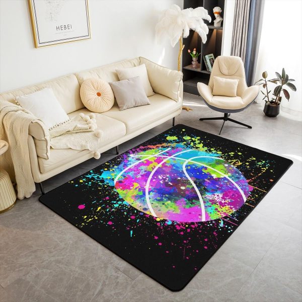 Number Map Area Rug 3'x5',Cute Dinosaur Decor Non Shedding Rug for Kids Teen Adults,Cartoon Animals Decorative Carpet for Playroom Bedroom Dining Room - Image 45
