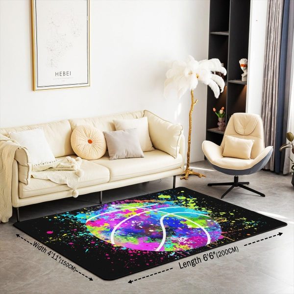 Number Map Area Rug 3'x5',Cute Dinosaur Decor Non Shedding Rug for Kids Teen Adults,Cartoon Animals Decorative Carpet for Playroom Bedroom Dining Room - Image 46