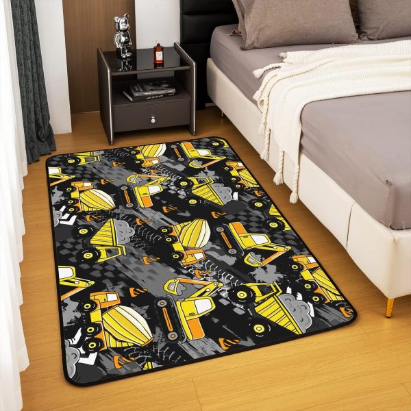Number Map Area Rug 3'x5',Cute Dinosaur Decor Non Shedding Rug for Kids Teen Adults,Cartoon Animals Decorative Carpet for Playroom Bedroom Dining Room - Image 65