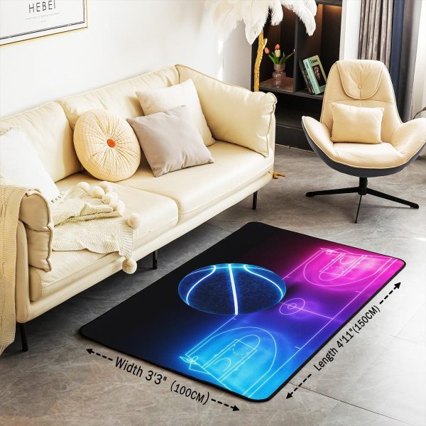 Number Map Area Rug 3'x5',Cute Dinosaur Decor Non Shedding Rug for Kids Teen Adults,Cartoon Animals Decorative Carpet for Playroom Bedroom Dining Room - Image 71