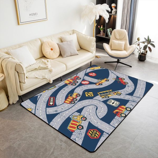 Number Map Area Rug 3'x5',Cute Dinosaur Decor Non Shedding Rug for Kids Teen Adults,Cartoon Animals Decorative Carpet for Playroom Bedroom Dining Room - Image 73
