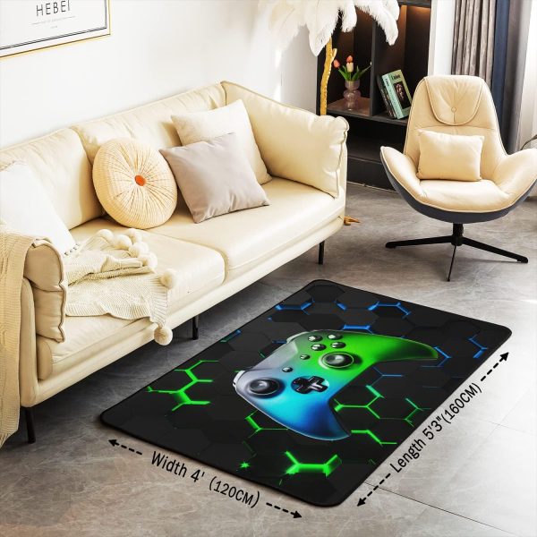 Number Map Area Rug 3'x5',Cute Dinosaur Decor Non Shedding Rug for Kids Teen Adults,Cartoon Animals Decorative Carpet for Playroom Bedroom Dining Room - Image 78