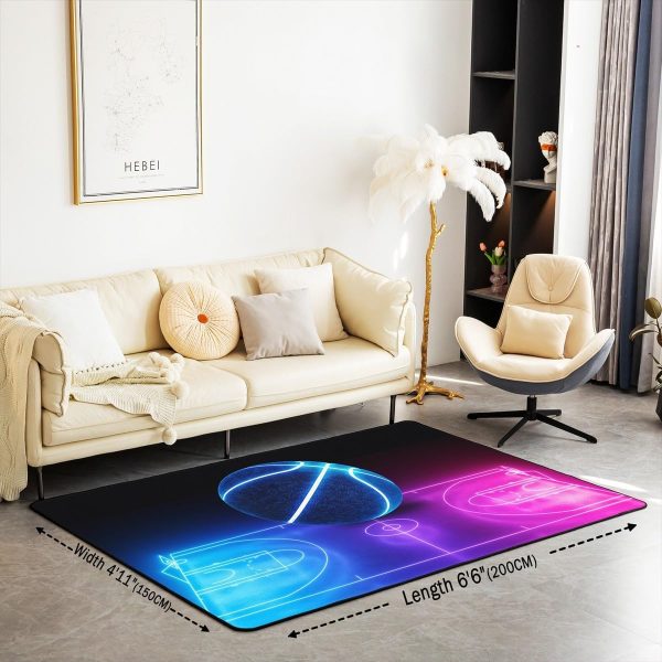 Number Map Area Rug 3'x5',Cute Dinosaur Decor Non Shedding Rug for Kids Teen Adults,Cartoon Animals Decorative Carpet for Playroom Bedroom Dining Room - Image 81