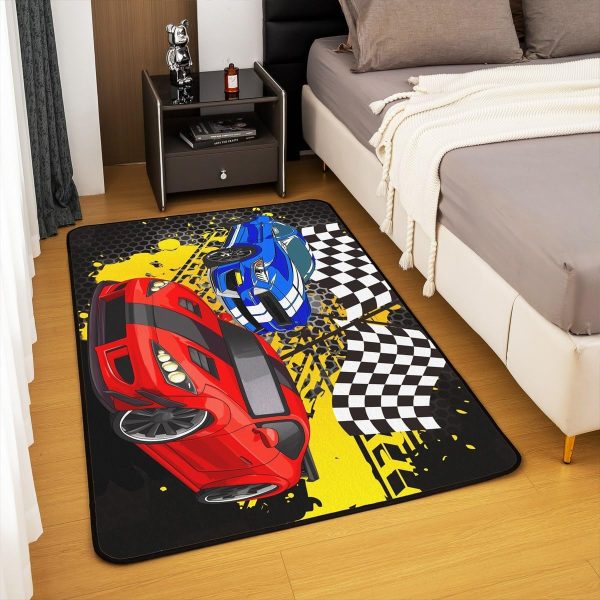Number Map Area Rug 3'x5',Cute Dinosaur Decor Non Shedding Rug for Kids Teen Adults,Cartoon Animals Decorative Carpet for Playroom Bedroom Dining Room - Image 83