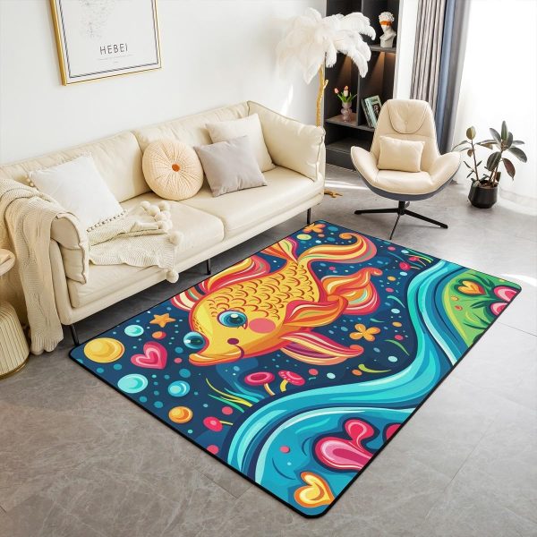 Clothes Sewing Theme Area Rug 5x7 Needle and Thread Rug for Bedroom Sewing Machine Carpet Non Slip Rustic Farmhouse Floor Mat Decorative Accent Rug Non Shedding - Image 16