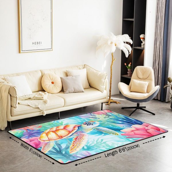 Clothes Sewing Theme Area Rug 5x7 Needle and Thread Rug for Bedroom Sewing Machine Carpet Non Slip Rustic Farmhouse Floor Mat Decorative Accent Rug Non Shedding - Image 21