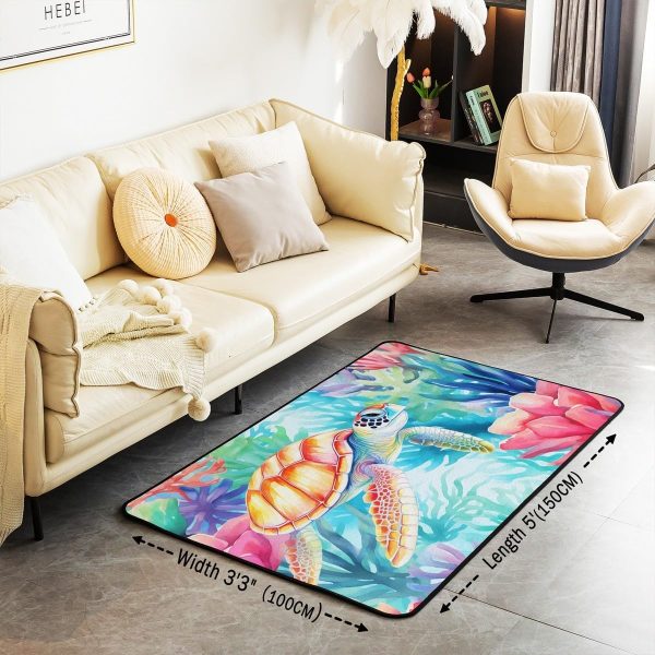 Clothes Sewing Theme Area Rug 5x7 Needle and Thread Rug for Bedroom Sewing Machine Carpet Non Slip Rustic Farmhouse Floor Mat Decorative Accent Rug Non Shedding - Image 22