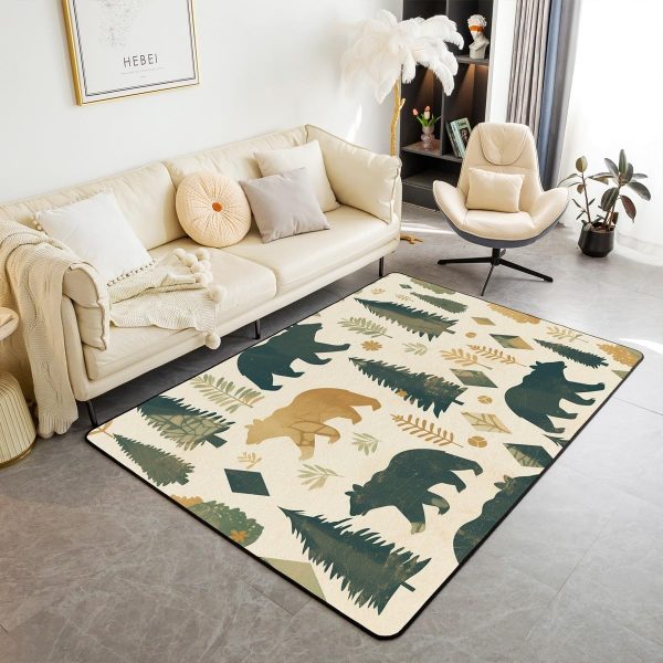 Clothes Sewing Theme Area Rug 5x7 Needle and Thread Rug for Bedroom Sewing Machine Carpet Non Slip Rustic Farmhouse Floor Mat Decorative Accent Rug Non Shedding - Image 24