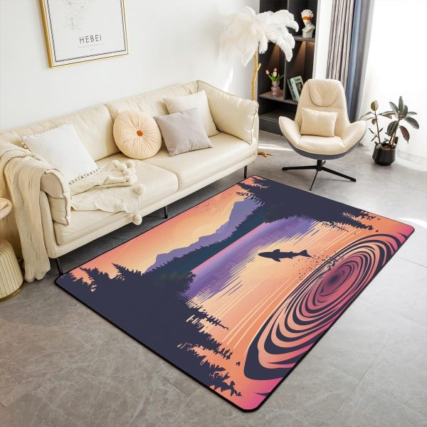 Clothes Sewing Theme Area Rug 5x7 Needle and Thread Rug for Bedroom Sewing Machine Carpet Non Slip Rustic Farmhouse Floor Mat Decorative Accent Rug Non Shedding - Image 36