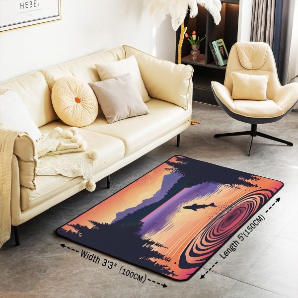 Clothes Sewing Theme Area Rug 5x7 Needle and Thread Rug for Bedroom Sewing Machine Carpet Non Slip Rustic Farmhouse Floor Mat Decorative Accent Rug Non Shedding - Image 38