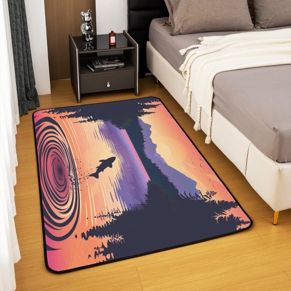 Clothes Sewing Theme Area Rug 5x7 Needle and Thread Rug for Bedroom Sewing Machine Carpet Non Slip Rustic Farmhouse Floor Mat Decorative Accent Rug Non Shedding - Image 39
