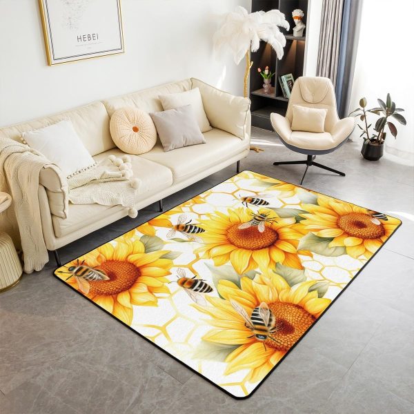 Clothes Sewing Theme Area Rug 5x7 Needle and Thread Rug for Bedroom Sewing Machine Carpet Non Slip Rustic Farmhouse Floor Mat Decorative Accent Rug Non Shedding - Image 40