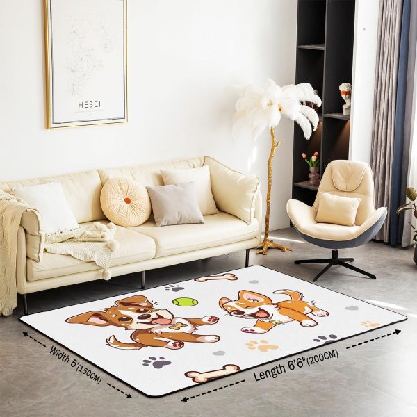 Clothes Sewing Theme Area Rug 5x7 Needle and Thread Rug for Bedroom Sewing Machine Carpet Non Slip Rustic Farmhouse Floor Mat Decorative Accent Rug Non Shedding - Image 49