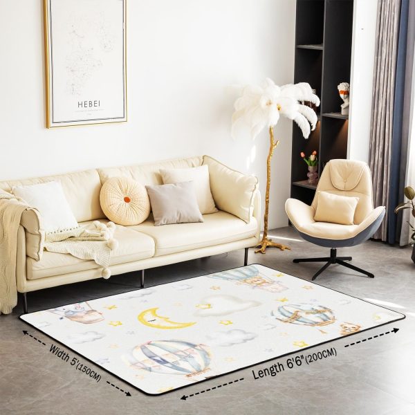 Clothes Sewing Theme Area Rug 5x7 Needle and Thread Rug for Bedroom Sewing Machine Carpet Non Slip Rustic Farmhouse Floor Mat Decorative Accent Rug Non Shedding - Image 53