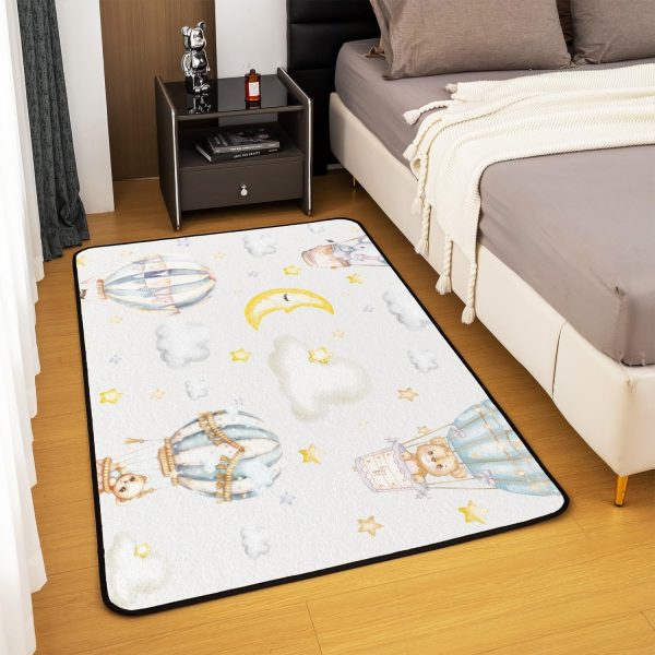 Clothes Sewing Theme Area Rug 5x7 Needle and Thread Rug for Bedroom Sewing Machine Carpet Non Slip Rustic Farmhouse Floor Mat Decorative Accent Rug Non Shedding - Image 55
