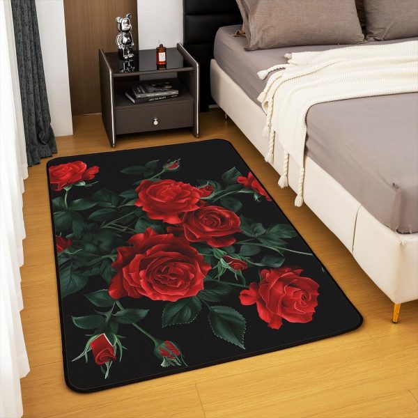 Clothes Sewing Theme Area Rug 5x7 Needle and Thread Rug for Bedroom Sewing Machine Carpet Non Slip Rustic Farmhouse Floor Mat Decorative Accent Rug Non Shedding - Image 71