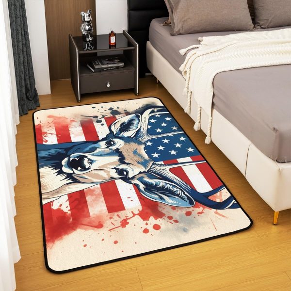 Clothes Sewing Theme Area Rug 5x7 Needle and Thread Rug for Bedroom Sewing Machine Carpet Non Slip Rustic Farmhouse Floor Mat Decorative Accent Rug Non Shedding - Image 79