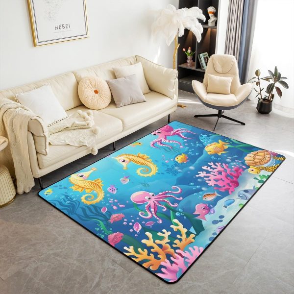 Clothes Sewing Theme Area Rug 5x7 Needle and Thread Rug for Bedroom Sewing Machine Carpet Non Slip Rustic Farmhouse Floor Mat Decorative Accent Rug Non Shedding - Image 80