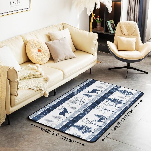 Clothes Sewing Theme Area Rug 5x7 Needle and Thread Rug for Bedroom Sewing Machine Carpet Non Slip Rustic Farmhouse Floor Mat Decorative Accent Rug Non Shedding - Image 90