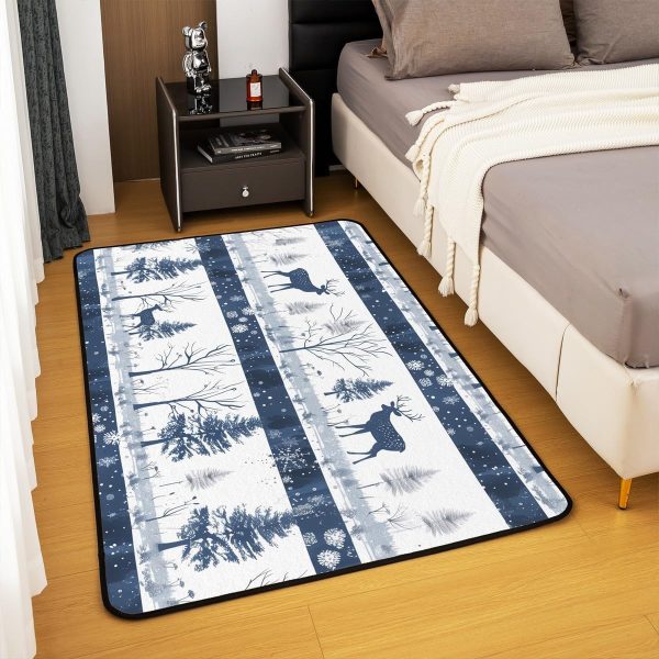 Clothes Sewing Theme Area Rug 5x7 Needle and Thread Rug for Bedroom Sewing Machine Carpet Non Slip Rustic Farmhouse Floor Mat Decorative Accent Rug Non Shedding - Image 91