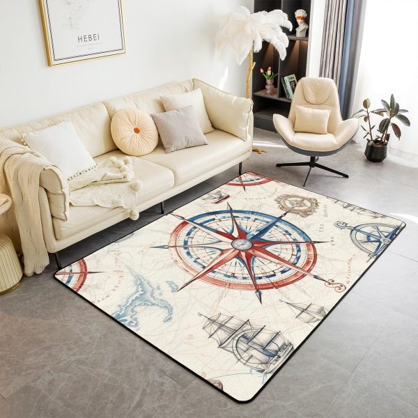 Clothes Sewing Theme Area Rug 5x7 Needle and Thread Rug for Bedroom Sewing Machine Carpet Non Slip Rustic Farmhouse Floor Mat Decorative Accent Rug Non Shedding - Image 92