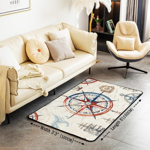 Clothes Sewing Theme Area Rug 5x7 Needle and Thread Rug for Bedroom Sewing Machine Carpet Non Slip Rustic Farmhouse Floor Mat Decorative Accent Rug Non Shedding - Image 94