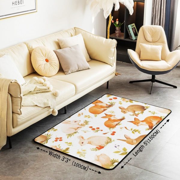 Clothes Sewing Theme Area Rug 5x7 Needle and Thread Rug for Bedroom Sewing Machine Carpet Non Slip Rustic Farmhouse Floor Mat Decorative Accent Rug Non Shedding - Image 98