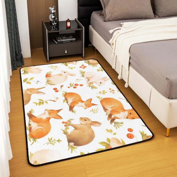 Clothes Sewing Theme Area Rug 5x7 Needle and Thread Rug for Bedroom Sewing Machine Carpet Non Slip Rustic Farmhouse Floor Mat Decorative Accent Rug Non Shedding - Image 99