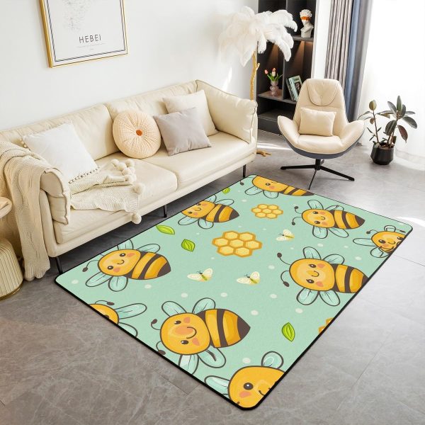 Clothes Sewing Theme Area Rug 5x7 Needle and Thread Rug for Bedroom Sewing Machine Carpet Non Slip Rustic Farmhouse Floor Mat Decorative Accent Rug Non Shedding - Image 100